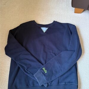 Dada Navy Sweatshirt with Green Detail